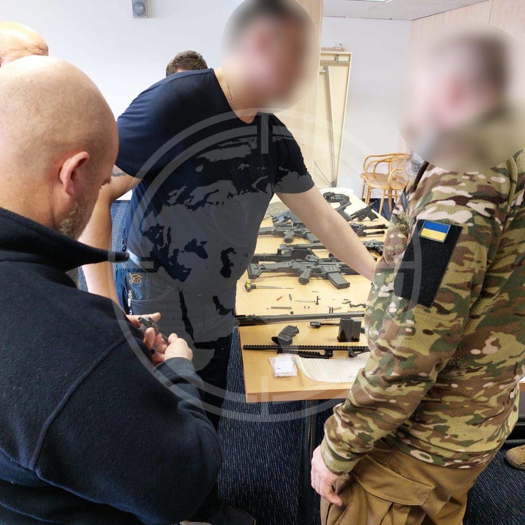 Factory inspection of sniper rifles and automatic weapons manufacturer with End User representatives.
